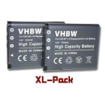 Vhbw 2x batterie compatible avec casio exilim ex - fc200s, ex - z2000, ex - fc500s, ex - z3000, ex - ...