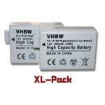 Vhbw 2x batterie compatible avec canon eos rebel t1i, 1000d, 450d, 500d, kiss x3, rebel xs, kiss f, kiss ...