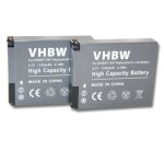 Vhbw 2x batterie compatible avec gopro hd hero 2 surf edition, 2 outdoor edition, 960, 2 cam�ra vid�o ...