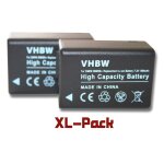 Vhbw 2x batterie remplacement pour panasonic dmc - bmb9, dmw - bmb9e pour appareil photo (800mah, 7, ...