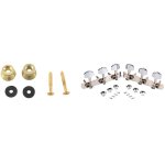 2 x fin bouton sangle serrure guitare sangles ceinture boucles or avec 1 paire guitare chane chevilles ...