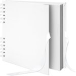 20, 5x20, 5 cm album photo diy scrap book album 40 pages, livre d'images en papier kraft avec ruban de ...