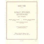 Julien falk : 20 etudes atonales - recueil trompette 9790046242342 al24234
