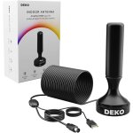 2024 indoor tv antenna tnt with amplifier - indoor hdtv antenna for tv, wide range and 360 reception ...