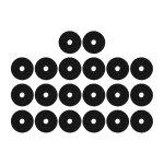 20pcs cymbal feutre rondelle pads support pi�ces de rechange batterie set accessoire antid�rapant 4cmnoir ...