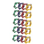 20pcs instruments de musique en plastique tambourin, mini tambourins portatifs, percussion rhythm party ...