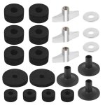21 pcs tambour feutre pad kit cymbale stand feutres antid�rapant remplacement accessoires ensemble complet ...