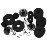 21 pices accessoires de remplacement manchons de cymbale en d feutres de cymbale avec ecrous a oreilles ...