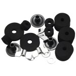 21 pices accessoires de remplacement manchons de support de cymbale feutres cymbales avec rondelle et ...