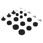 21pcs cymbale remplacement accessoires hihat embrayage feutre cymbale manchons avec base wing ecrous ...