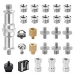 22 pcs vis adaptateur cam�ra 1 / 4  � 3 / 8  adaptateur de vis pour tr�pied, vis appareil photo, accessoires ...