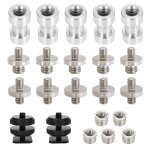 22 pices vis adaptateur camra, 1 / 4  a 1 / 4  et 3 / 8  a 1 / 4  vis de montage pour camra, vis a ...