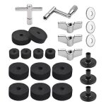 23 pcs cymbale remplacement accessoires pices de tambour avec cymbale stand feutres tambour cymbale ...