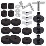 23pcs accessoires de remplacement, feutres support cymbale, coussinets feutre cymbale tambour comprenant ...