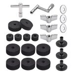23pcs cymbale accessoires de remplacement pices de tambour avec cymbale stand feutres tambour tampons ...