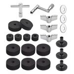 23pcs cymbale accessoires de remplacement pices de tambour avec supports de cymbale feutres tambour ...