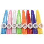 24 pi�ces en plastique kazoos 8 instrument de musique kazoo color�, bon compagnon pour guitare, ukul�l�, ...