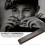 24 trous 12 tone c key harmonica bouche orgue instrument de musique cadeau de no�l jouet