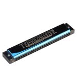 24 trous tremolo polyphonic harmonica c key pour enfants débutant instrument de musique, bleu 24 trous tremolo polyphonic harmonica c key pour enfants débutant instrument de musique, bleu
