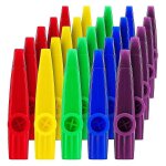 25 pack instruments de musique kazoos en plastique avec diaphragmes de fl�te kazoo pour cadeau, prix ...