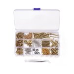 254 pi�ces / lot kit pour l'assortiment de montage de plaque arri�re avec bo�te de rangement pour outils ...