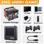 256g - g11 pro game box console de jeu vido, double sans fil, jeux classiques rtro familiaux, 4k, plus ...