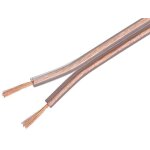25m de cable de haut parleurs 2x1. 5mm2 - ofc - transparent - adnauto