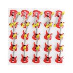 25pcs guitare animal led broche lumineuse badge pin party favors nol cadeau guitare rouge