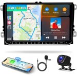 [2g + 64g] 9  android 15 autoradio avec sans fil carplay android auto pour vw golf 6 golf 5 polo passat, ...