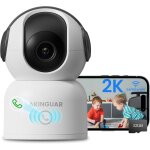 2k(3mp) 360 pan&tilt ip camera, night vision, two - way audio, ai human detection, motion tracking, with ...