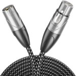 2m c�ble microphone xlr m�le vers xlr femelle (qualit� studio, cuivre ofc) - pour microphones, amplificateurs, ...
