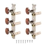 2pcs 1 :15 classique argent guitare accordeur mécaniques têtes clés chevilles pour pièces de guitare 2pcs 1 :15 classique argent guitare accordeur mécaniques têtes clés chevilles pour pièces de guitare