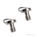 2pcs 1 / 4  s pour la photographie de plaque de tr�pied d'appareil photo