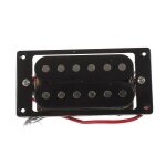 2pcs (1 set) black humbucker double coil micros guitare electrique + vis de cadre 2pcs (1 set) black humbucker double coil micros guitare electrique + vis de cadre