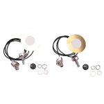 2pcs 50mm guitare micro pi�zo�lectrique transducteur pr�c�bl� amplificateur avec sortie 6. 35mm pour ...