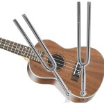 2pcs diapason, standard a 440 hz accordeur de guitare, diapason pour piano, diapason en acier inoxydable ...