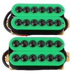 2pcs double bobine guitare electrique humbucker pickup pont & cou cramique aimant invader style punk ...