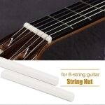 2pcs durable fendu ecrous de corde 42mm pi�ce de rechange pour guitare electrique a 6 cordes