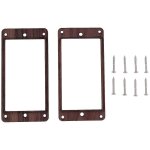 2pcs guitares electriques bois humbucker guitare pickup cadre pickup anneau de montage