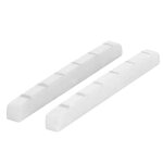 2pcs guitare electrique ecrou os 6 cordes pré fentes guitare ecrou remplacement pour strat blanc 2pcs guitare electrique ecrou os 6 cordes pré fentes guitare ecrou remplacement pour strat blanc