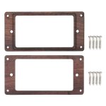 2pcs guitares electriques humbucker en bois guitare cadre de montage anneau