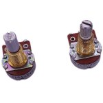 2pcs guitare potentiomètre spline petit pot guitare electrique basse effet ampli tonalité volume 18mm ... 2pcs guitare potentiomètre spline petit pot guitare electrique basse effet ampli tonalité volume 18mm ...