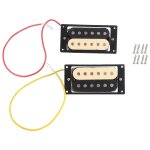 2pcs micros guitare electrique 50 / 52 zebra face humbucker double bobine micros guitare electrique