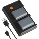 2pcs nb - 2lh nb - 2l(1900mah / 7. 4v) batterie chargeur compatible pour canon optura 500, powershot ...