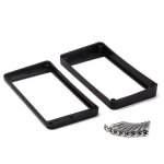 2pcs noir humbucker bombbucker pickups cadre anneaux de montage pour guitare electrique