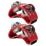 2pcs pied tambourins pied cloche shaker accompagnement percussion instrument instruments de musique