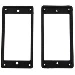 2pcs plat humbucker micro montage anneau cadre abs pour guitare electrique