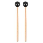 2pcs soft rubber head sticks manche en bois maillets pour glockenspiel xylophone instruments de musique ...