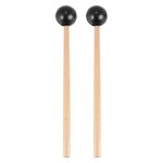 2pcs soft rubber head sticks manche en bois maillets pour glockenspiel xylophone instruments de musique ...