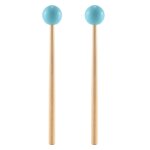 2pcs soft rubber head sticks wood handle bell mallets for glockenspiel xylophone bell music instrum